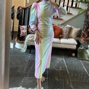 Olivia Rubin Edie striped sequin dress